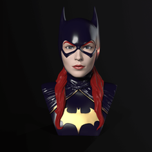 bust - batgirl batman barbara gordon bat dc league justice comic hero heroine cartoon 3d print model - Mito3D