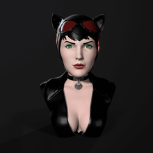buste catwoman chat Selina Kyle méchant Anti Hero dc batman bande dessinée 3d print model - Mito3D