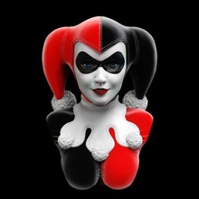 Büste Harley Quinn klassisch passen Harleen Quinzel Harlekin Clown villian Mädchen weiblich ziemlich niedlich Comic dc Batman Joker 3d print model - Mito3D