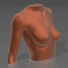 bust 01 breasts figurine woman sculpture sla boob resin art pla 3d print model - Mito3D