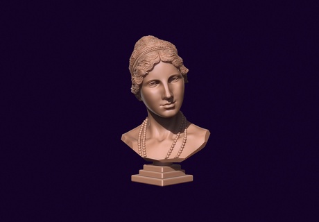 bust aphrodite art woman girl body sculpture hetaera monument greek ancient greece decoration miniature figurines godde venus de milo 3d print model - Mito3D
