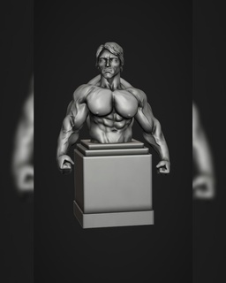 büst Arnold Olympia Schwarzenegger mrolimpia vücut geliştirme kas 3d print model - Mito3D