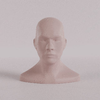 buste base Masculin tête mode cosplay art sculpture 3d print model - Mito3D