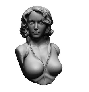 buste noir veuve Natasha Romanoff merveille vengeurs Scarlett Johansson 3d print model - Mito3D