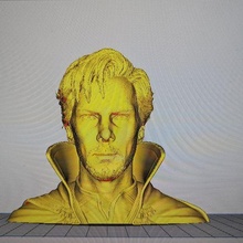 bust doctor strange 3d print model - Mito3D
