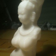 bust femal deity derivate art sculptures woman 3d print model - Mito3D
