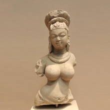 busto femenino de la deidad art met3d se reunió museo escultura piedra mujer las exploraciones réplicas 3d print model - Mito3D