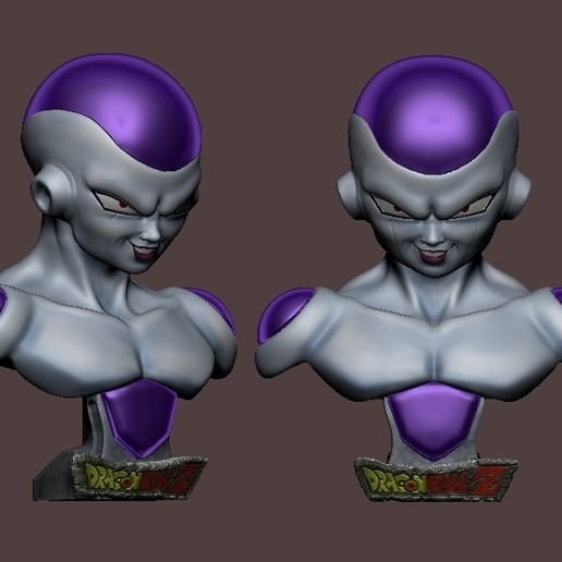 busto freezer di dragon ball z art dragonball bustsculpt scolpire goku il congelatore nel dragonballz 3D print model - Mito3D