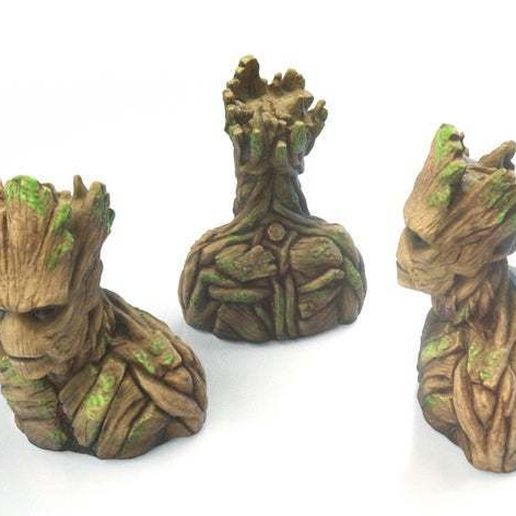 bust groot fashion marvel toy avengers figure 3D print model - Mito3D