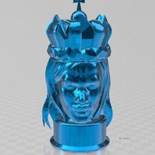bust king various status 3d print model - Mito3D