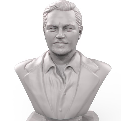 bust leonardo dicaprio art leonardodcaprio titanic movie theater actor 3D print model - Mito3D