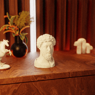 büst Marcus Aurelius Sanat heykel 3d print model - Mito3D