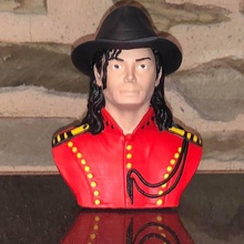 bust michael jackson art mj music star pop singer billie jean statue 3d print model - Mito3D