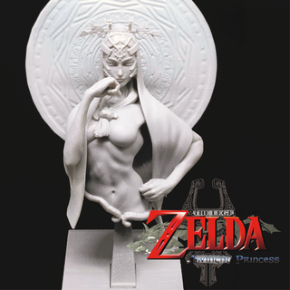 buste mihnique Légende Zelda tuailaiit princes art 3d print model - Mito3D