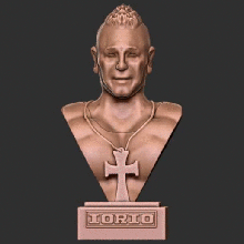 buste Ricardo iorio père argentin métal lourd Argentine iory poupée action v8 hermétique étanche forteresse chien Christian argento 3d print model - Mito3D