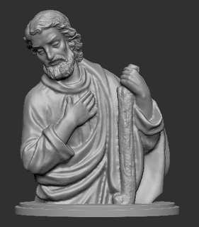 busto Santo Joseph busto Santo Joseph san jose religioso Santo Joseph busto Santo Santo Joseph 3d print model - Mito3D