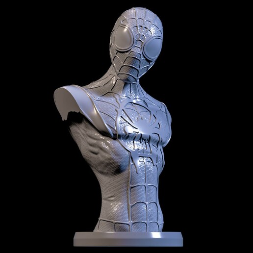 busto hombre araña millas morales spiderverse historietas maravilla súper héroe superhéroe miles moral vengador Arte dc 3D print model - Mito3D