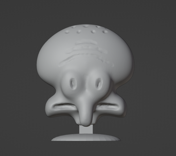 bust spongebob squidward Art 3d print model - Mito3D