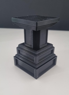 bust stand square size miniature bust bust stand scaleable bust holder art bust  3d print model - Mito3D