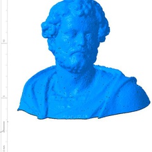 busto de la estatua hannibal slodtz atelier des lumiers museo.varios 3d print model - Mito3D