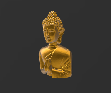 bust tathagata buddha praying - without supports house decoration incense buddhism art expression religion 3d print model - Mito3D