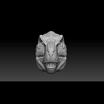 büst tyrannosaurus rex jp1 jurassic park dinozor dünya dino hayvan heykel oyuncak 3d print model - Mito3D