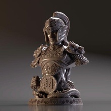 busto zhao yun romance reinos 3d impresión modelo Arte Zhao Yun joyería joya China chino imprimible oriental esculturas canalla platino tallado madera anillo deco 3d print model - Mito3D
