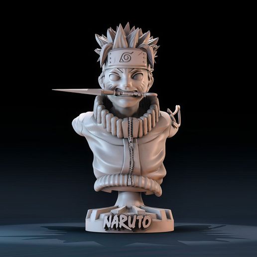 Buste Naruto 3D print model - Mito3D