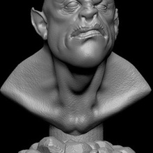 bustemonster art creatures cinema fictional sience 3d print model - Mito3D