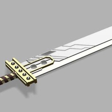 buster sword bookmark gadget cloud strife final fantasy 7 video games 3d print model - Mito3D