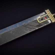 buster sword ff7 remake gundam 1 100 divers gunpla cloud épée 3d print model - Mito3D