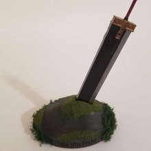 buster kılıç taş 3d print model - Mito3D