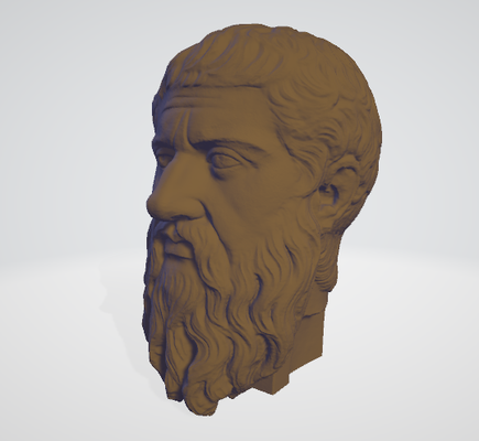 busto de platon filosofo 3d print model - Mito3D