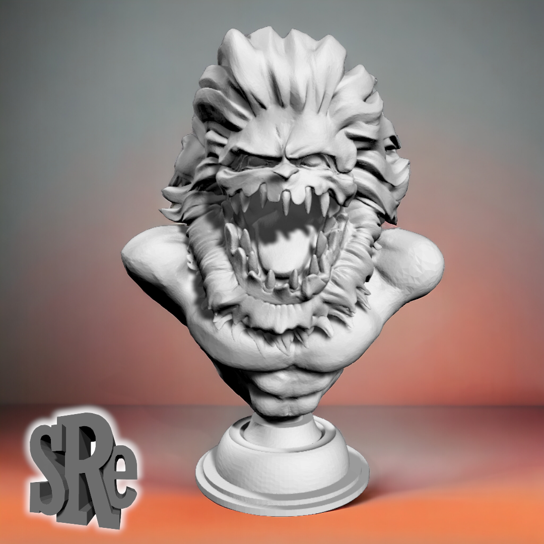 busto mâchoire titan mandibule galliard art shingeki no kyojin anime ongle pieza ventilateur estatua 3dprint annie eren mikasa armin levi ackerman bête martillo chariot aqueque 3D print model - Mito3D