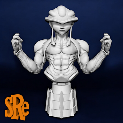 busto mériem rey of quimera hormigas cazador x arte x isaac netero killua alluka zoldyck hxh hisoka kurapika neferpitou freecss chrollo lucilfer 3d print model - Mito3D