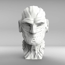 el busto art de la decoración cabeza 3d print model - Mito3D