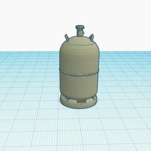 butano gas cilindro 3d print model - Mito3D