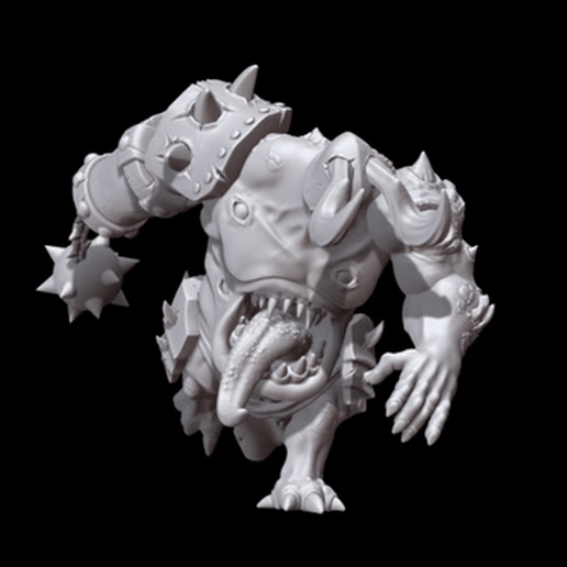butcher game warhammer demon battle nurgle unclean chaos daemon monster giant wargame bloodbowl warrior dark fantasy ogre 3D print model - Mito3D