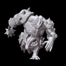 Carnicero juego martillo guerra demonio batalla Nurgle inmundo caos monstruo gigante cuenco sangre guerrero oscuro fantasía ogro 3d print model - Mito3D