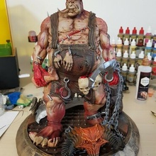 butcher vol2 diablo butcher bust statue demonic art 3d print model - Mito3D