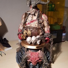 butcher game diablo butcher bust statue demonic art 3d print model - Mito3D