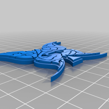 butterfly spade anahtarlık kelebek anahtar poker oyuncak kanatlar 3d print model - Mito3D