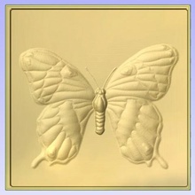 butterfly various relief stl 3d 3d print model - Mito3D