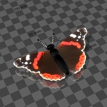 Schmetterling Dekor 3d print model - Mito3D