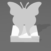 papillon outil soutien cellule téléphone belle titulaire art 3d print model - Mito3D