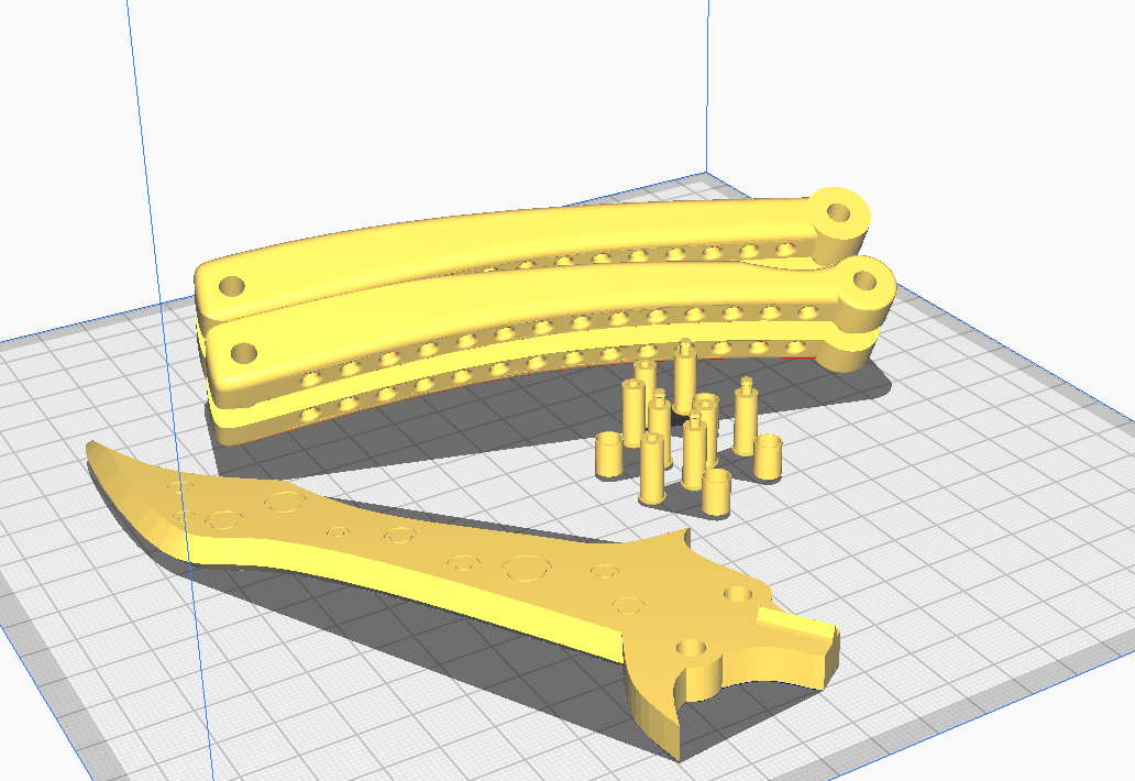 kelebek bıçak 3D print model - Mito3D