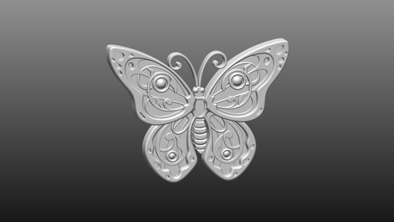 butterfly 3d print model - Mito3D