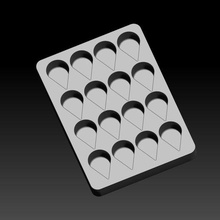 borboleta banho bombear confete micro mini multi Bolores mofo sólido xampu Sabonete pressione vácuo 3d print model - Mito3D