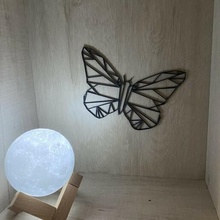 Schmetterling Tiere 2d geometrisch geometisch Kunst Dekoration Haus Zuhause 3d print model - Mito3D