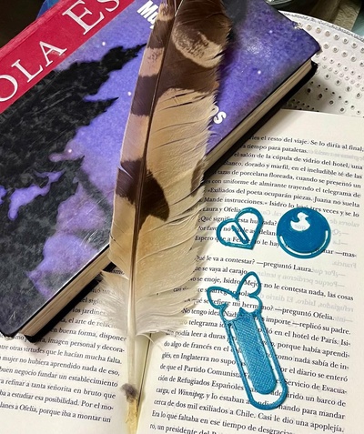 butterfly bookmark tools books read book bookmarks reading 3d print model - Mito3D